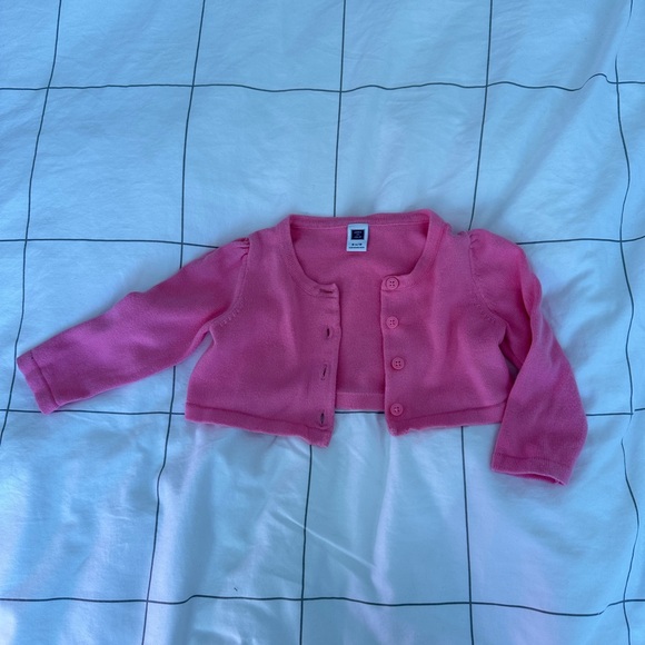 Pink and Blue Floral A-Line Knee-Length Dress - Picture 2 of 6